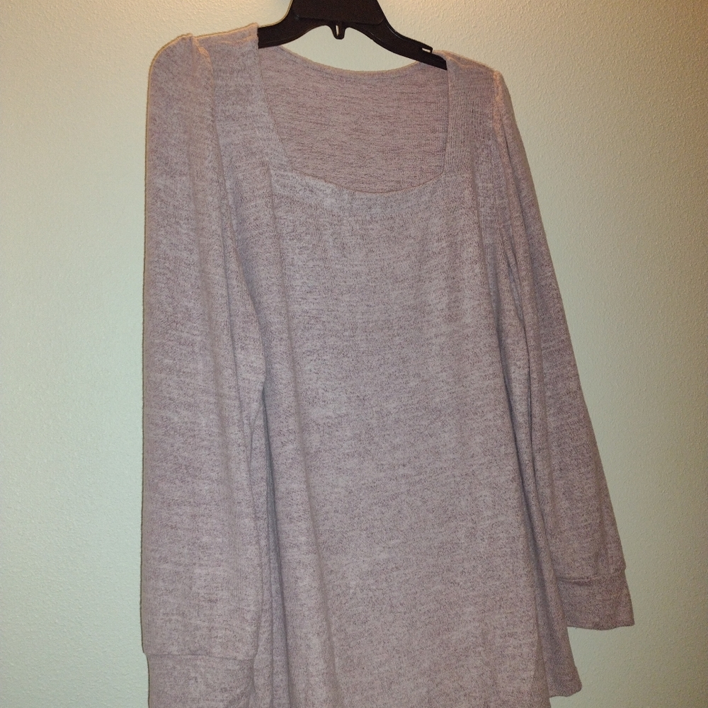 Mottled pink sweater, XL